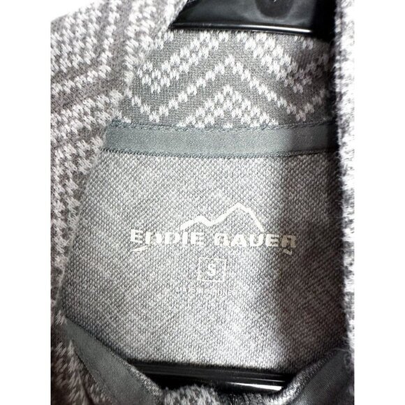 Eddie Bauer Chevron Printed Quarter Zip Pullover Womens Active Athletic Small Gr - Picture 4 of 6
